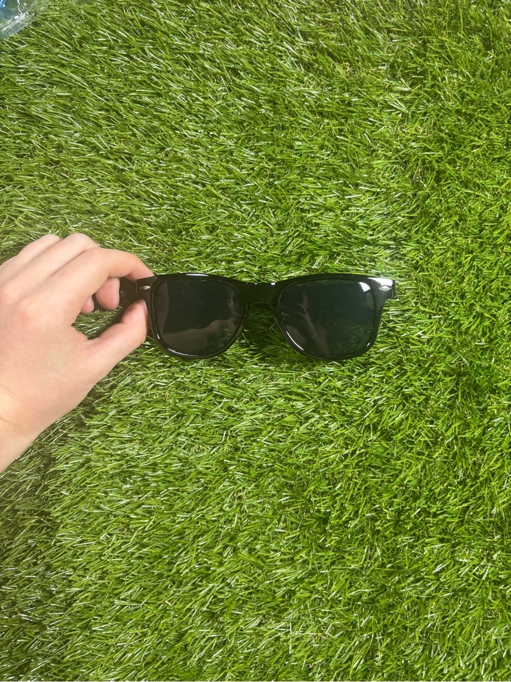 Men's Classic Black Wayfarer Sunglasses